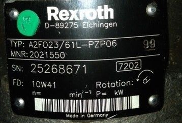 Korrosionsbeständige A2fo23 Serise Hydraulikkolbenpumpe Ersatzteile für Krahler